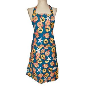 Vintage Handmade Denim Fish Apron